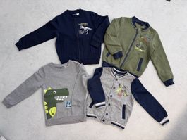 Sweatjacken Pullover Dinosaurier-Motiv, Gr. 110/116