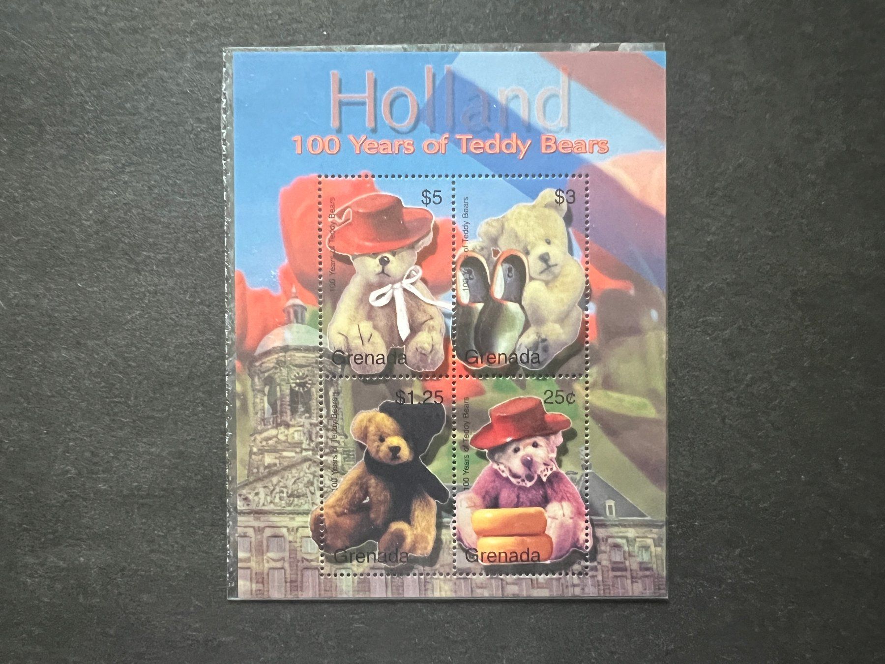 Alle Briefmarken: 2002 Grenada Teddy Bären Block  ** (A246) – Neu (gemäss Beschreibung) aus Hinwil von Sidi4