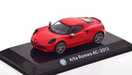 Alfa Romeo 4C Coupé 2013-2020 rot / schwarz  1:43 von Altaya