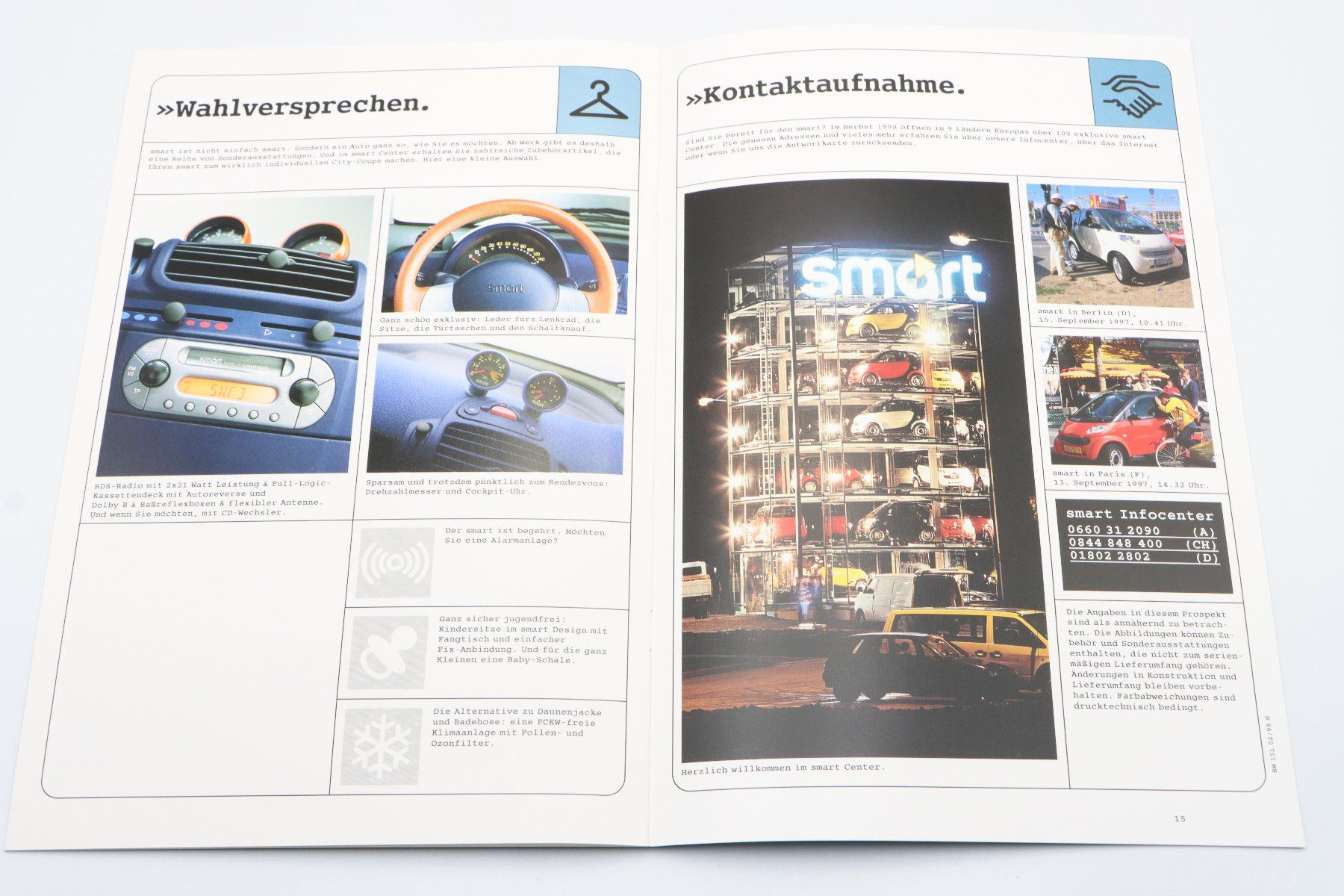 Documenti: Smart City Coupe 1998 Prospekt – Usato da Bühl b.Aarberg venduto da Collectorpassions 8