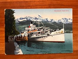 Postkarte Salondampfer Zürich ca.1910 neu  (P654)