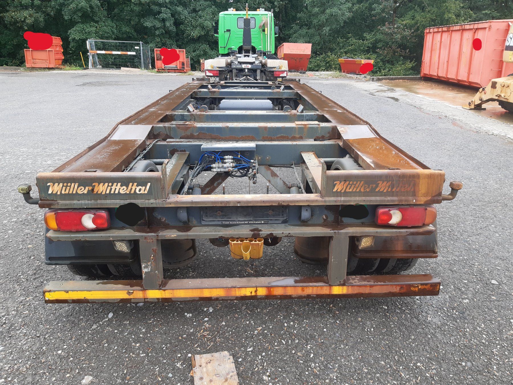 Rimorchi: Containeranhänger Müller Mitteltal – Usato da Schmitten FR venduto da fuego81 2