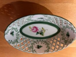Herend Wunderschöne kleine Porzellanschale durchbrochen