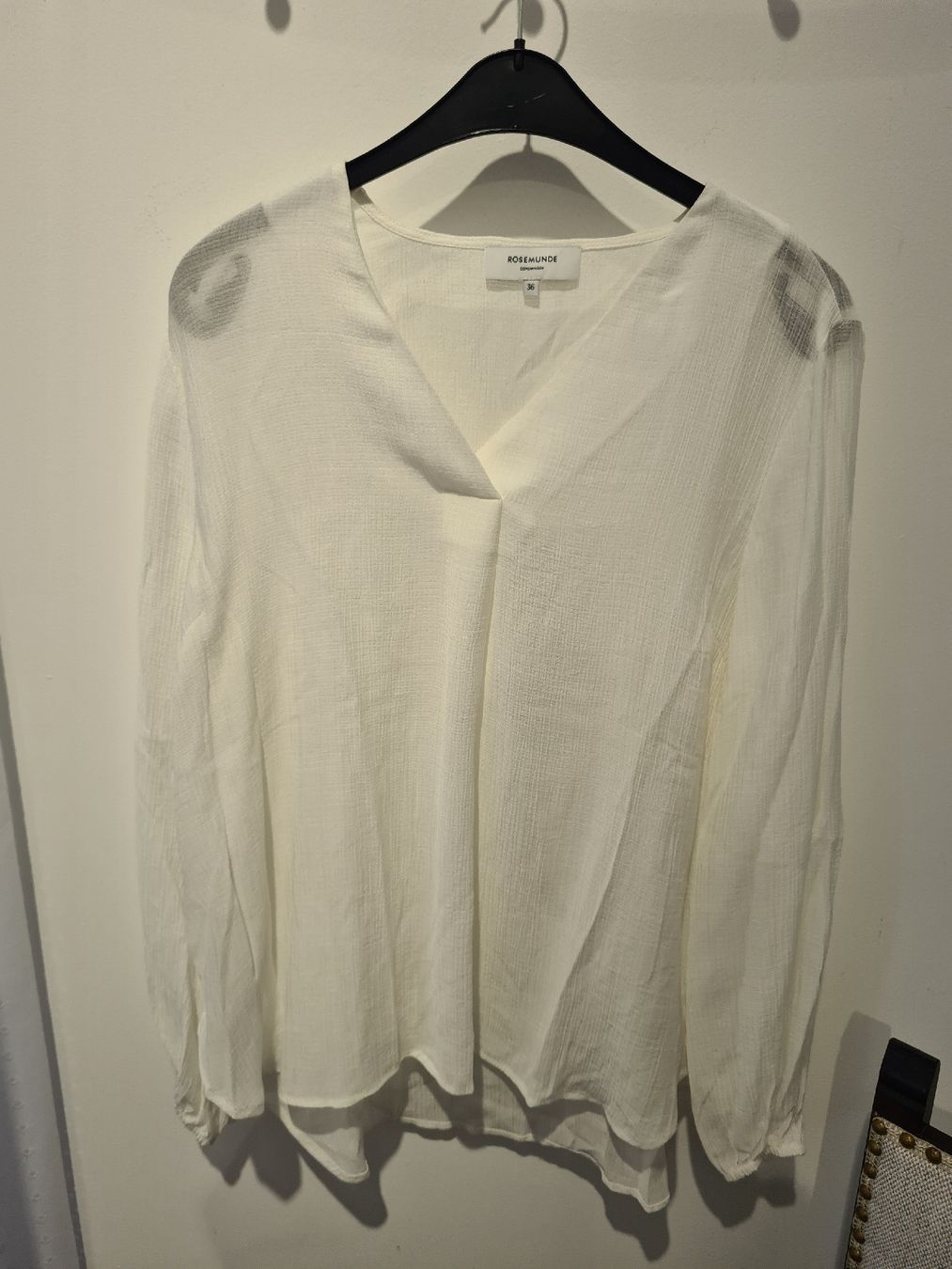 Blusen: Bluse weiss Grösse 36 Rosamunde Copenhagen – Gebraucht aus Adligenswil von FriedasWelt