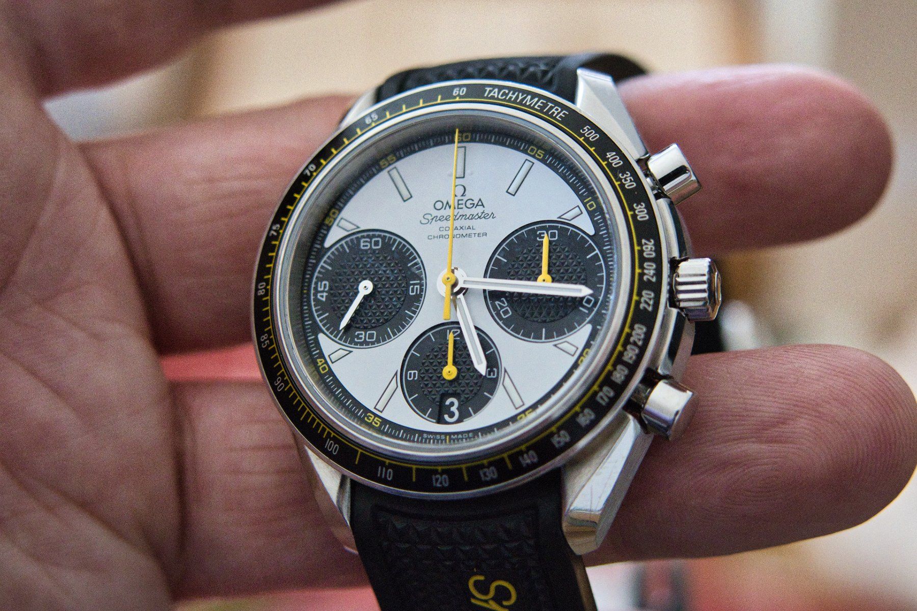 Omega Orologi: Omega Speedmaster Racing / Full Set / Panda – Usato da Tatroz venduto da Vroumwroum