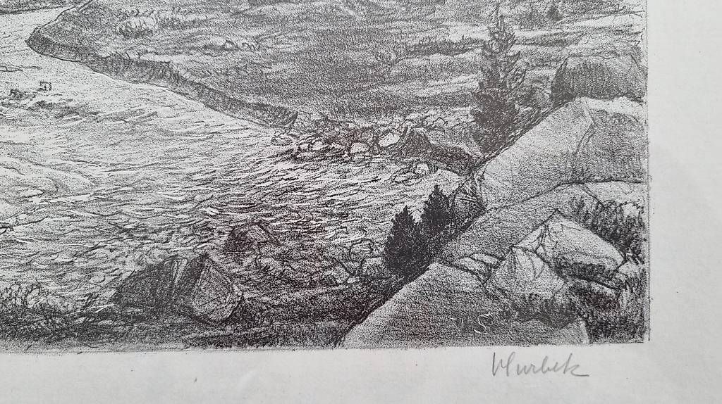 Grafica & Litografie: Viktor Surbek, Schmadribach, Lithografie – Nuovo (secondo la descrizione) da Zürich venduto da Reimann3 2