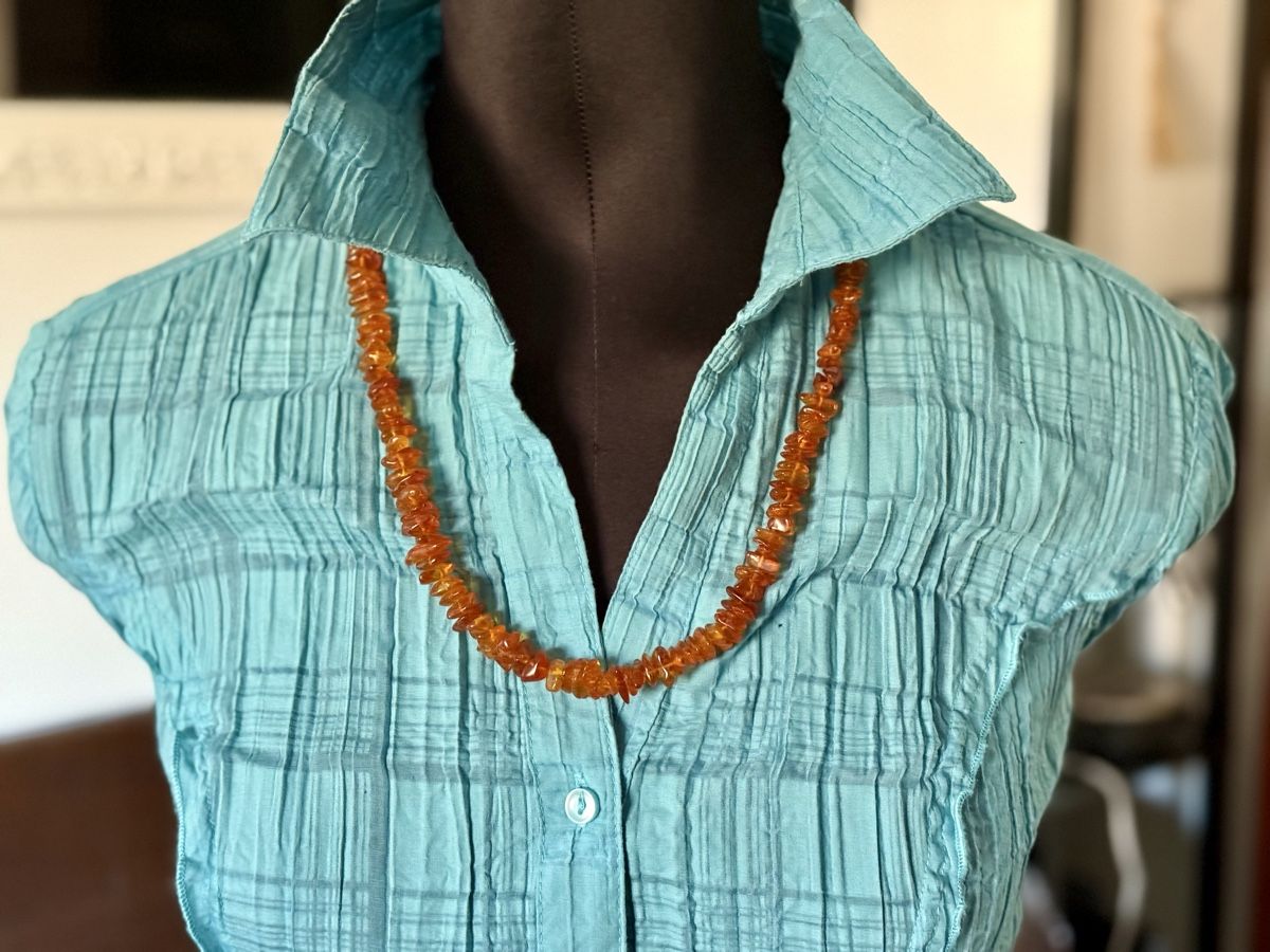 Catenine: Vintage Bernstein Halskette, 64 cm – Usato da Lamone venduto da LaCantinaMagica 6