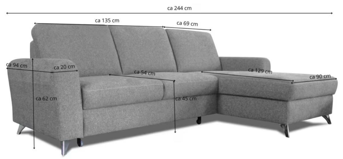 Sofas: Ecksofa in Flachgewebe Hellgrau – Gebraucht aus Regensdorf von Balotelli02 1