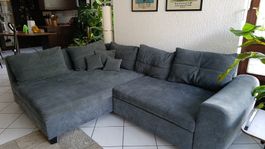 Ecksofa mit Bettfunktion grau 250x170cm guter Zustand