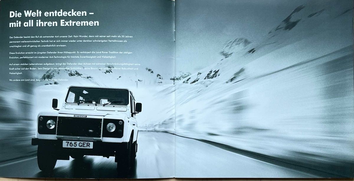 Land Rover Sonstiges Fahrzeugzubehör: Land Rover Defender Td5 Prospekt inkl. Einlageheft Technik – Gebraucht aus Möriken AG von Troemer 1