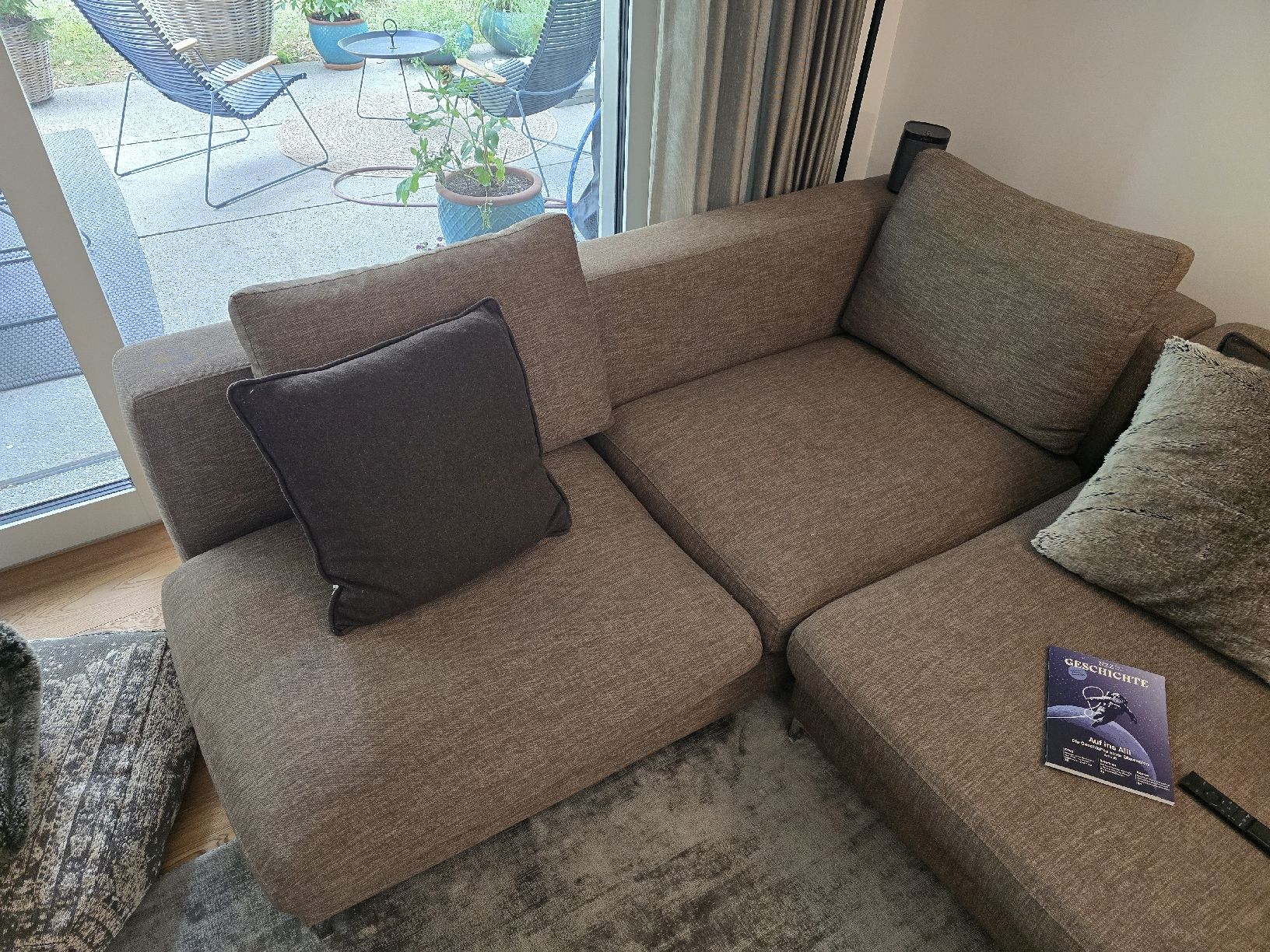 Sofas: Sofa braun mit Elementen gut erhalten – D'occasion à Baar par Blue_eye 9