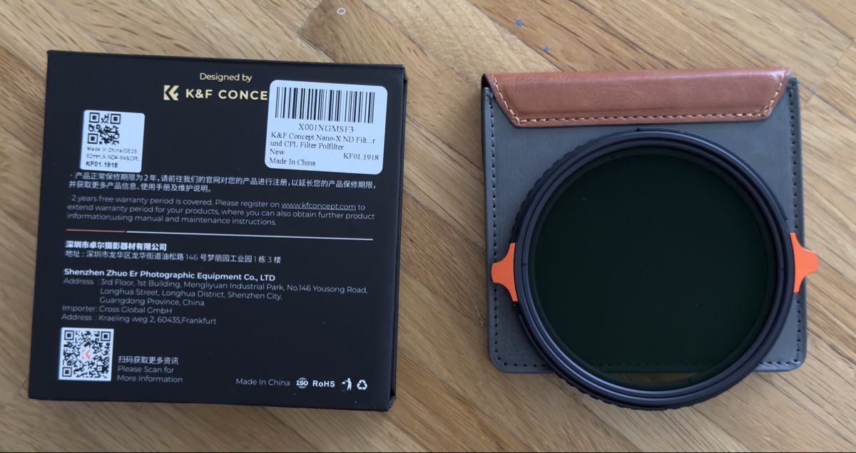 Filtri: K&F Concept Nano-X 82mm Variable ND4-ND64 & CPL Filter – Nuovo e nell'imballaggio originale da Stans venduto da MichJackson 1