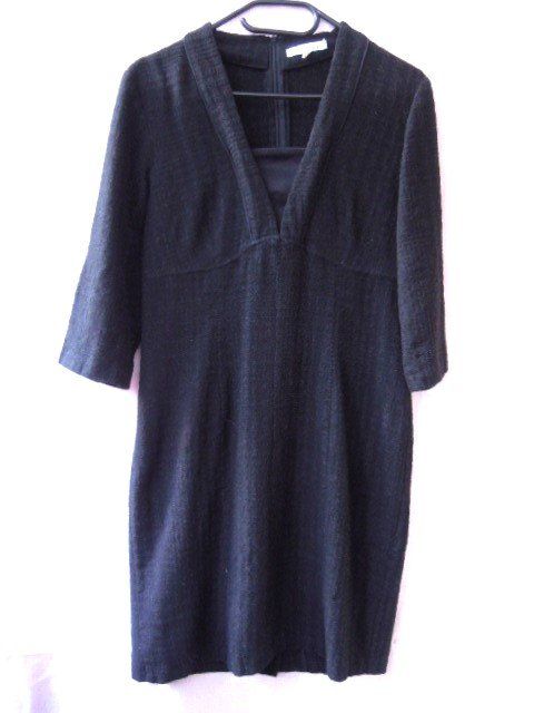 Kleider: Gr. 38 STEILMANN Kleid  grau schwarz s. Masse – Gebraucht aus Basel von FRAU.ZAUBER.MOND 2