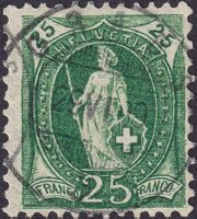 Stehende Helvetia: 67De.2.01 von GRABS (SG): 29.JUN.1899
