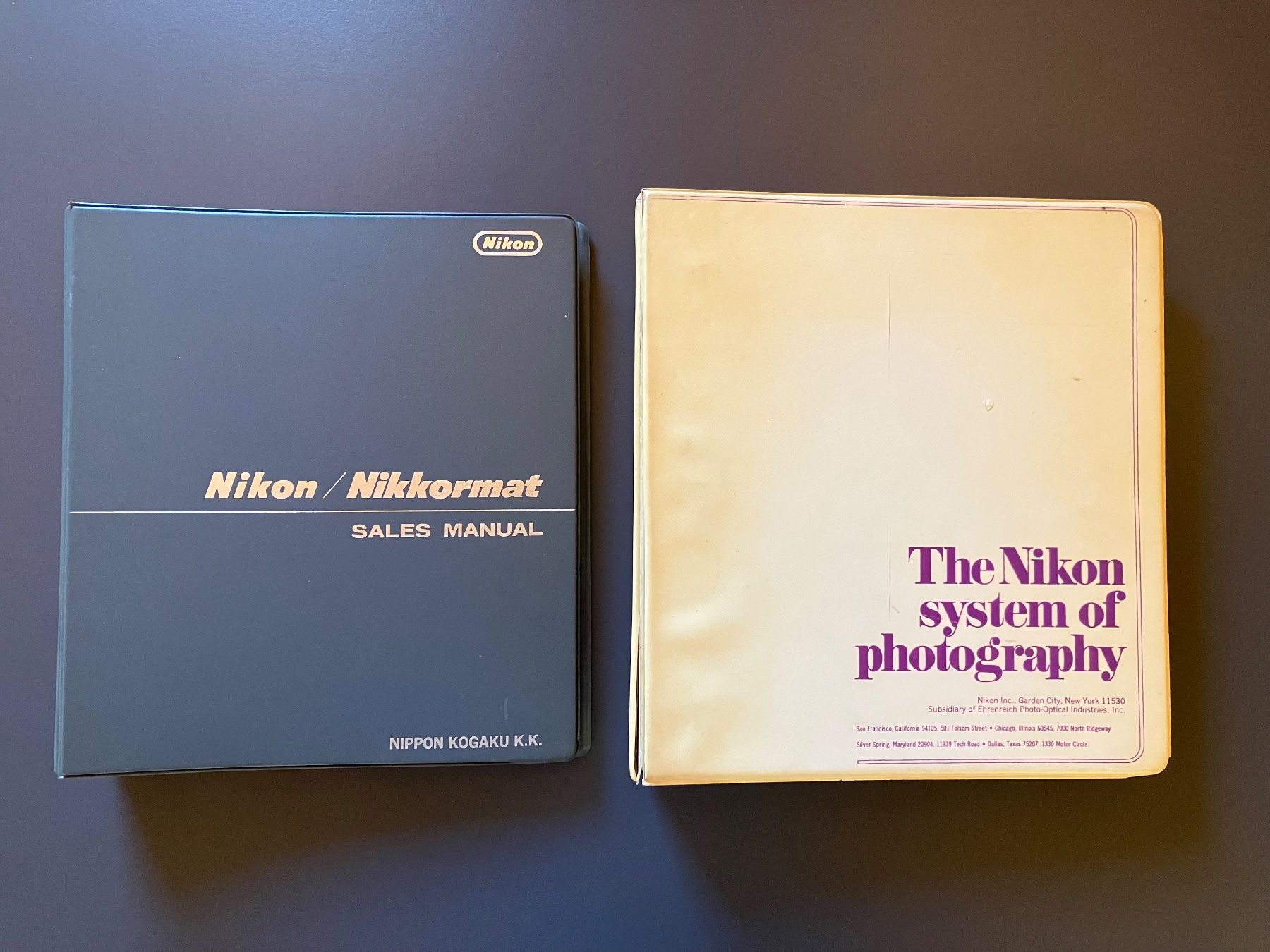 Bücher: 2 original NIKON SalesManual Ordner-1960er und 1970er Jahre – Gebraucht aus Eschlikon TG von mixvit