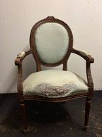Chaise / fauteuil style Louis XVI ancien - à restaurer 