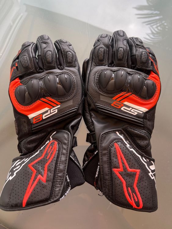 Alpinestars SP X 5 Air Motorradhandschuhe Schwarz - Sportlich & Atmungsaktiv - Größe M