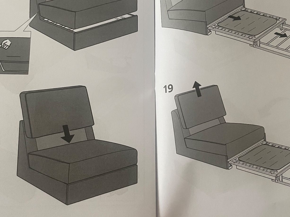 Tessuti: Housse, Bezug für ikea kivik Bettsessel (1er Bettsofa) – Nuovo (secondo la descrizione) da Dübendorf venduto da Aber_trotzdem 4