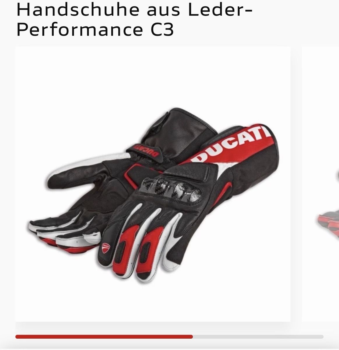 Ducati Autres accessoires hommes: Ducati Handschuhe Leder Performance C3 Grösse L – Neuf (Voir description) à Mollis par Alex.Sven