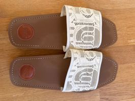Chloé Damen Sandalen weiss Spitze Grösse 40