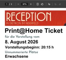 2 Tickets für Karl's Kühne Gassenschau 8.08 (Samstag)