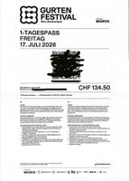 Gurtenfestival Freitag Ticket