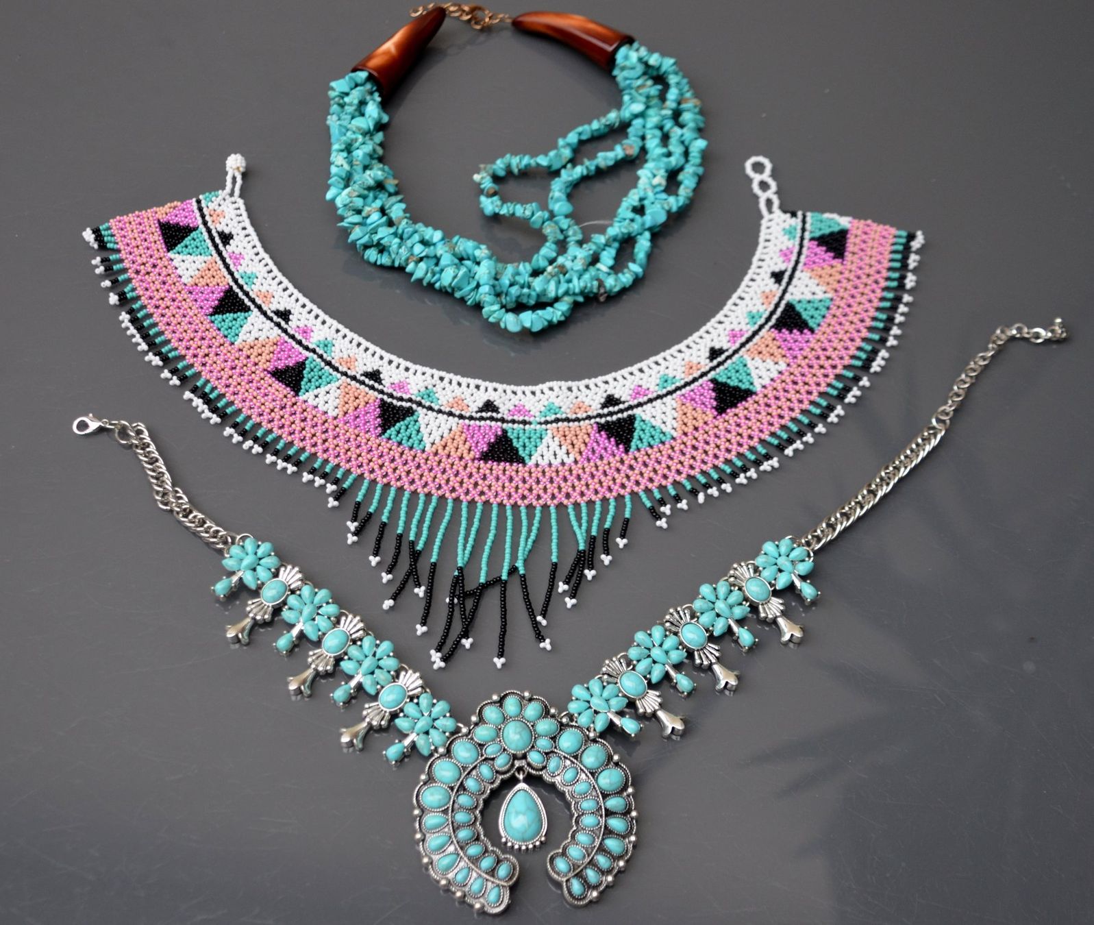 Catenine: 3 Halsketten /  3 colliers – Usato da Collonges venduto da arashee