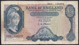 England 5 Pounds 1961 Britannia