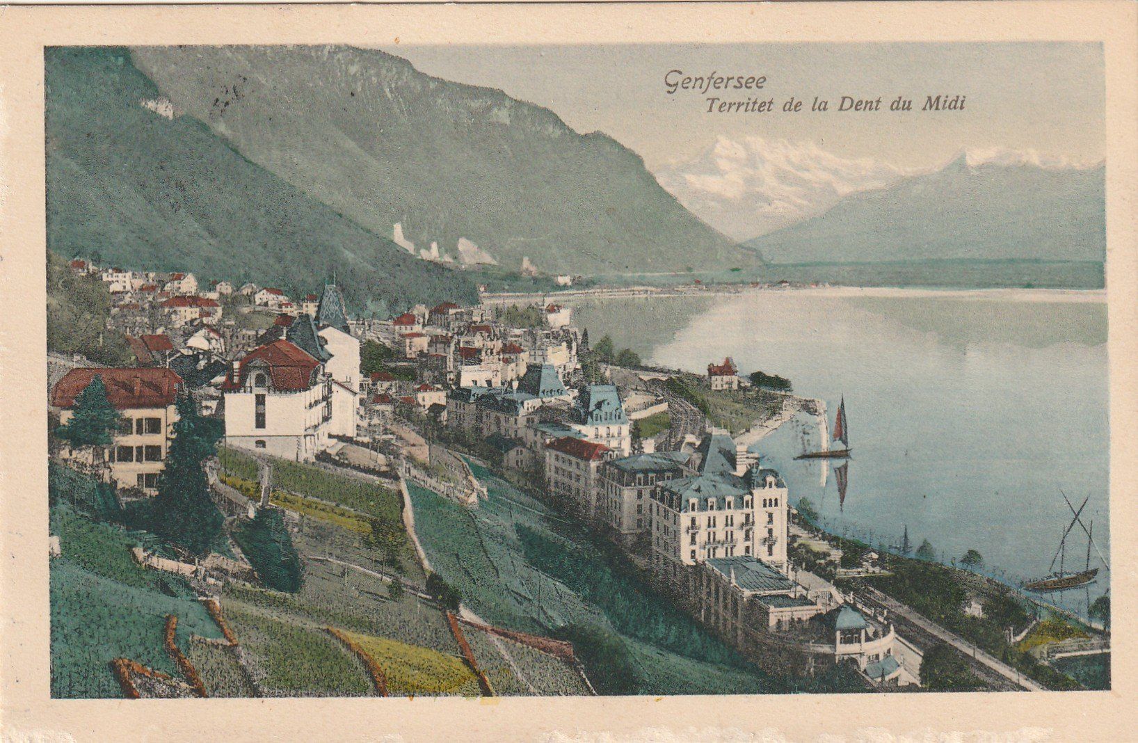 Cartoline postali: Territet – Usato da Rorschacherberg venduto da fratovi2