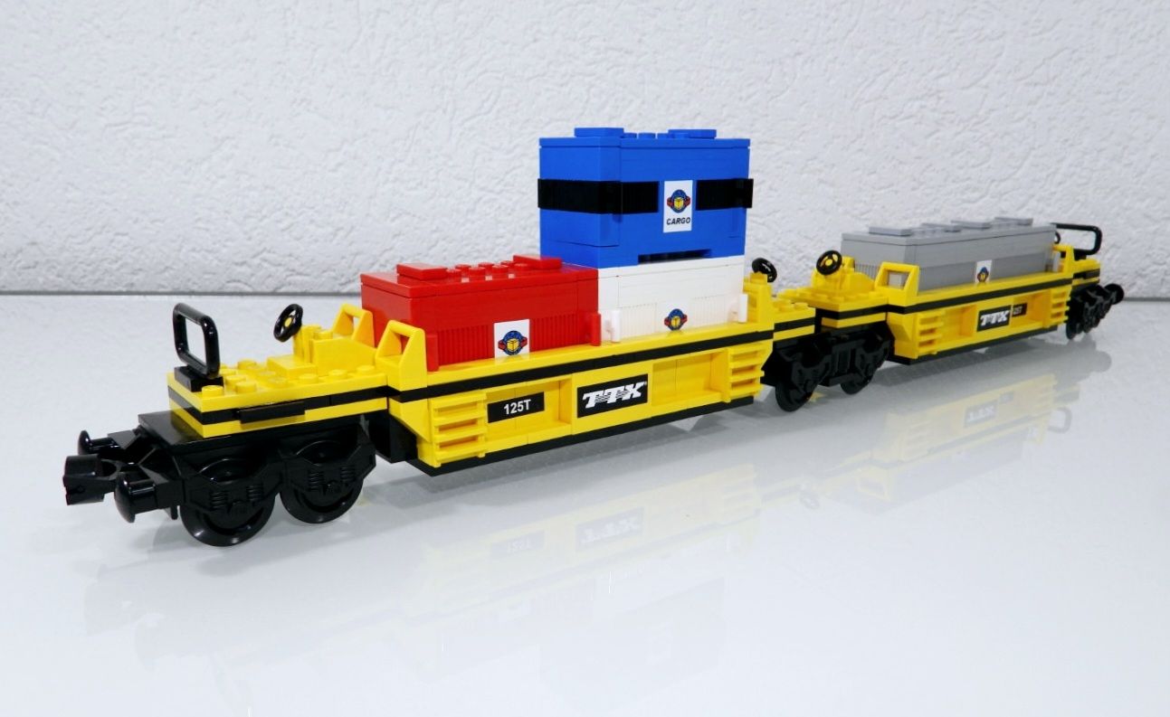 Lego Baukästen: LEGO EISENBAHN 10170 TTX INTERMODAL DOUBLE-STACK CAR – Gebraucht aus Turbenthal von Ddanuh 8