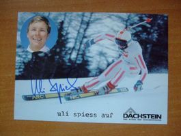 ULI SPIESS (AUT) SKISTAR AUTOGRAMMKARTE