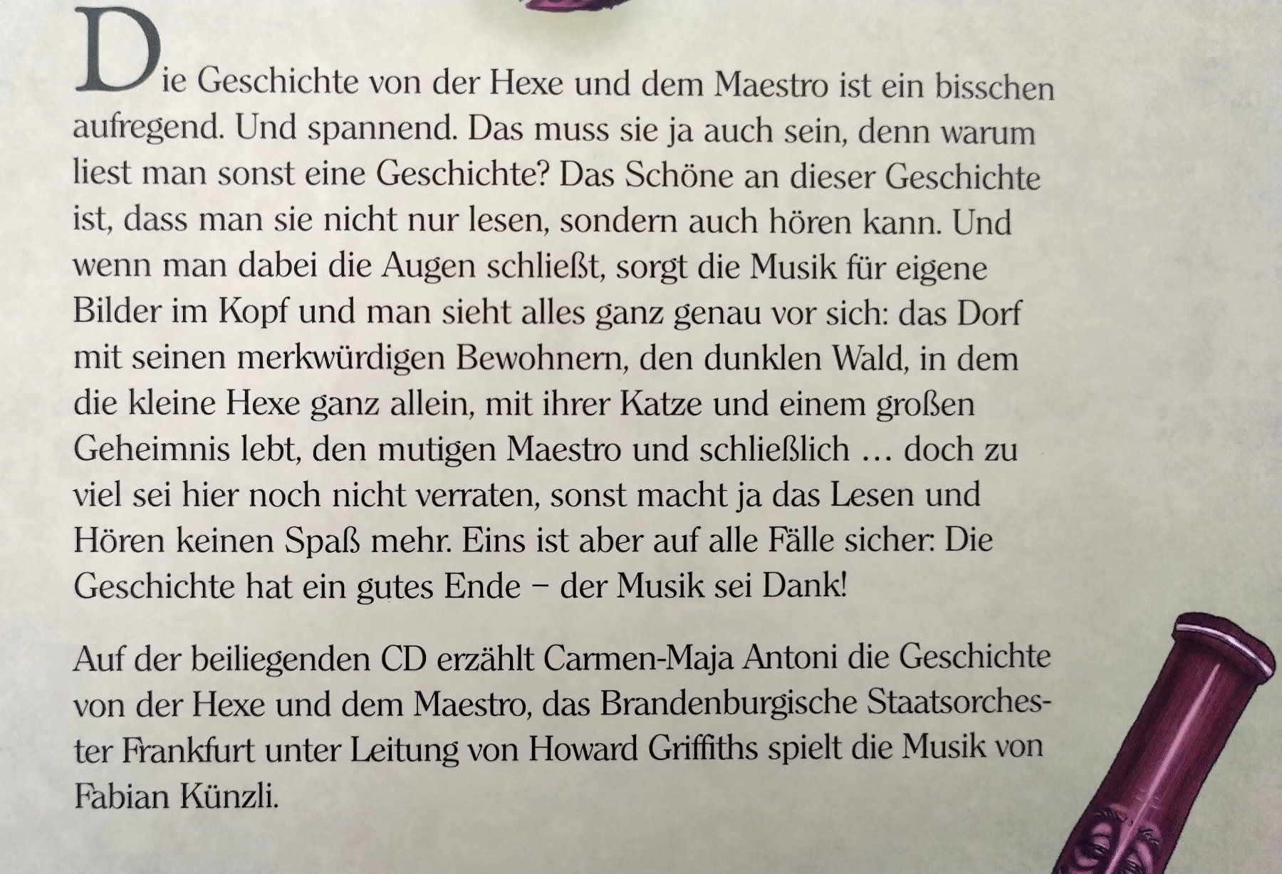 Libri: Die Hexe und der Maestro - Bilderbuch mit CD ab Fr. 8.- – Usato da Bellach venduto da JingleJerry 9