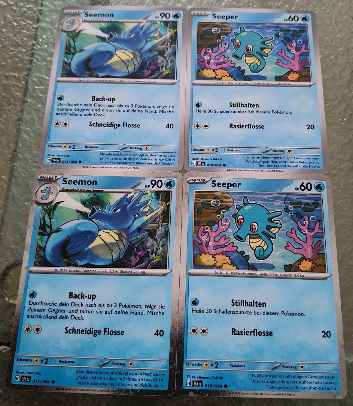 Pokémon Carte collezionabili: Pokémon Seemon & Seeper Holo + Normal – Nuovo (secondo la descrizione) da Niederweningen venduto da Swiss_fan_ 1