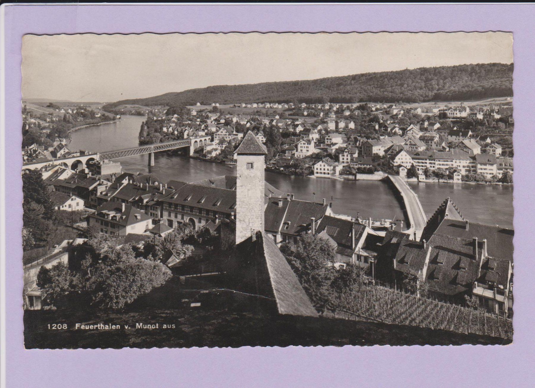 Cartoline postali: Feuerthalen   -   alte Ansichtskarte von 1948 – Usato da Vitznau venduto da Ropaku