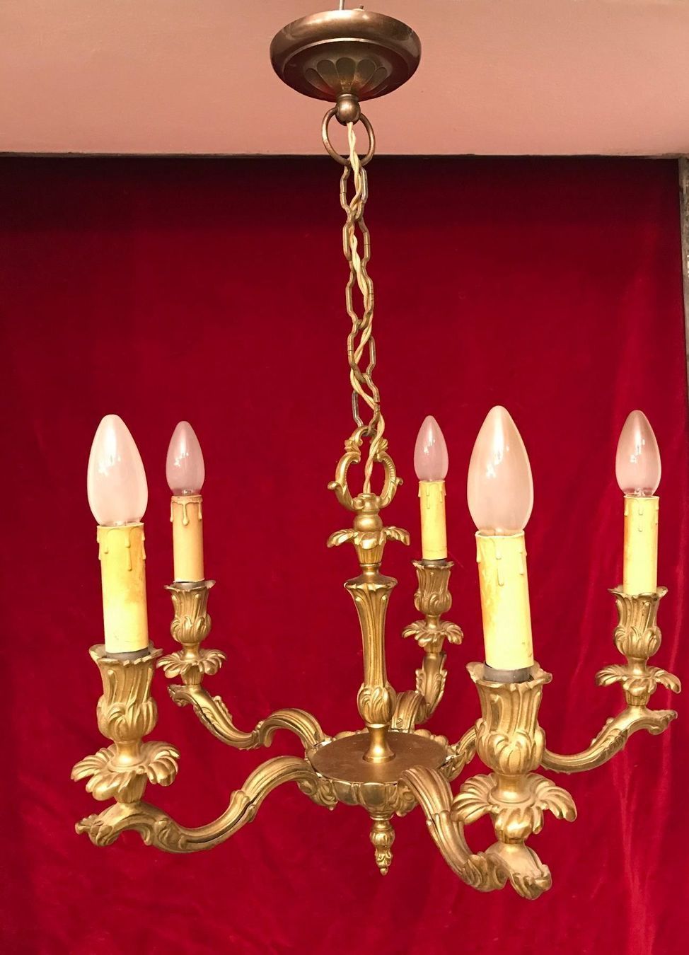 Lampadari & plafoniere: Bronze Deckenlampe  Top Zustand – Usato da Zürich venduto da Artnuvo 1