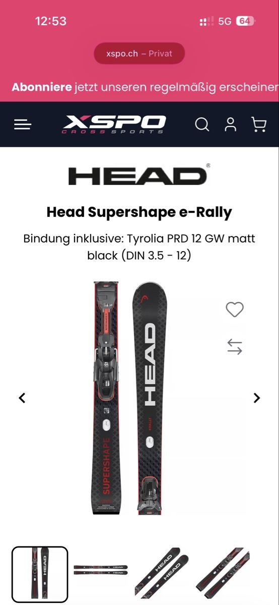 Head Sci: Head supershape e-rally 2025/2026 – Nuovo (secondo la descrizione) da Chur venduto da mad_h57q 1