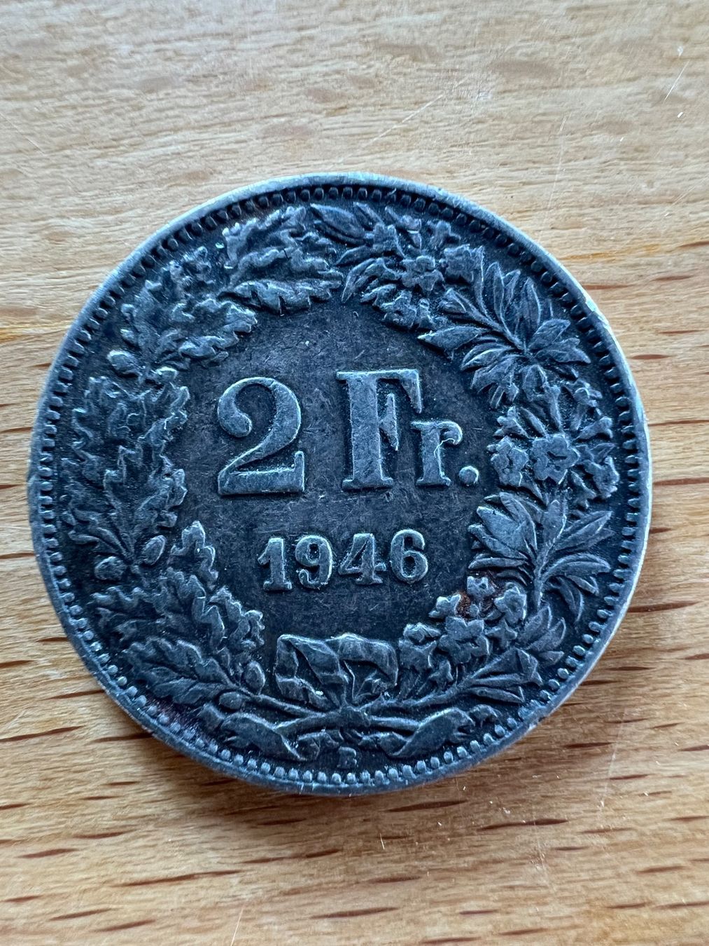 Alle Münzen: 2 Franken Münze, 1946 – Gebraucht aus Steckborn von Migul63