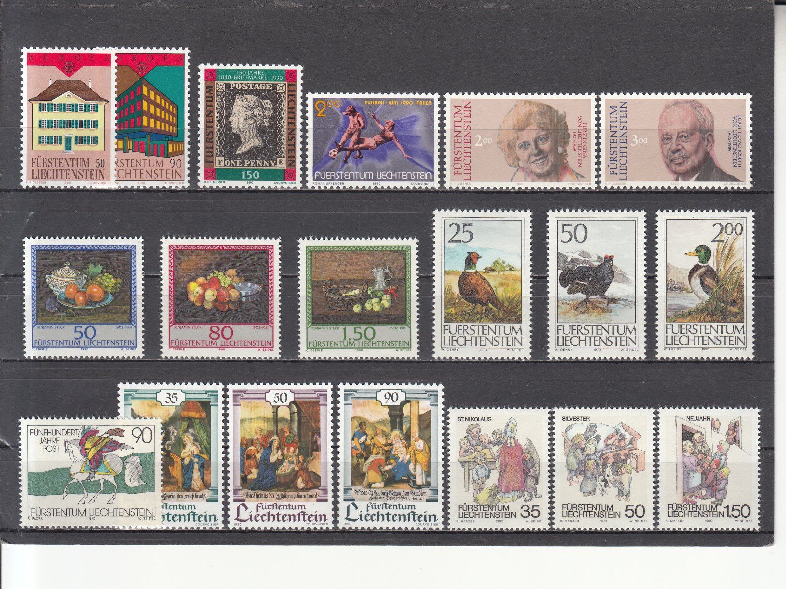 Alle Briefmarken: FL 1990 postfrisch – Gebraucht aus Bürglen TG von StampGraf