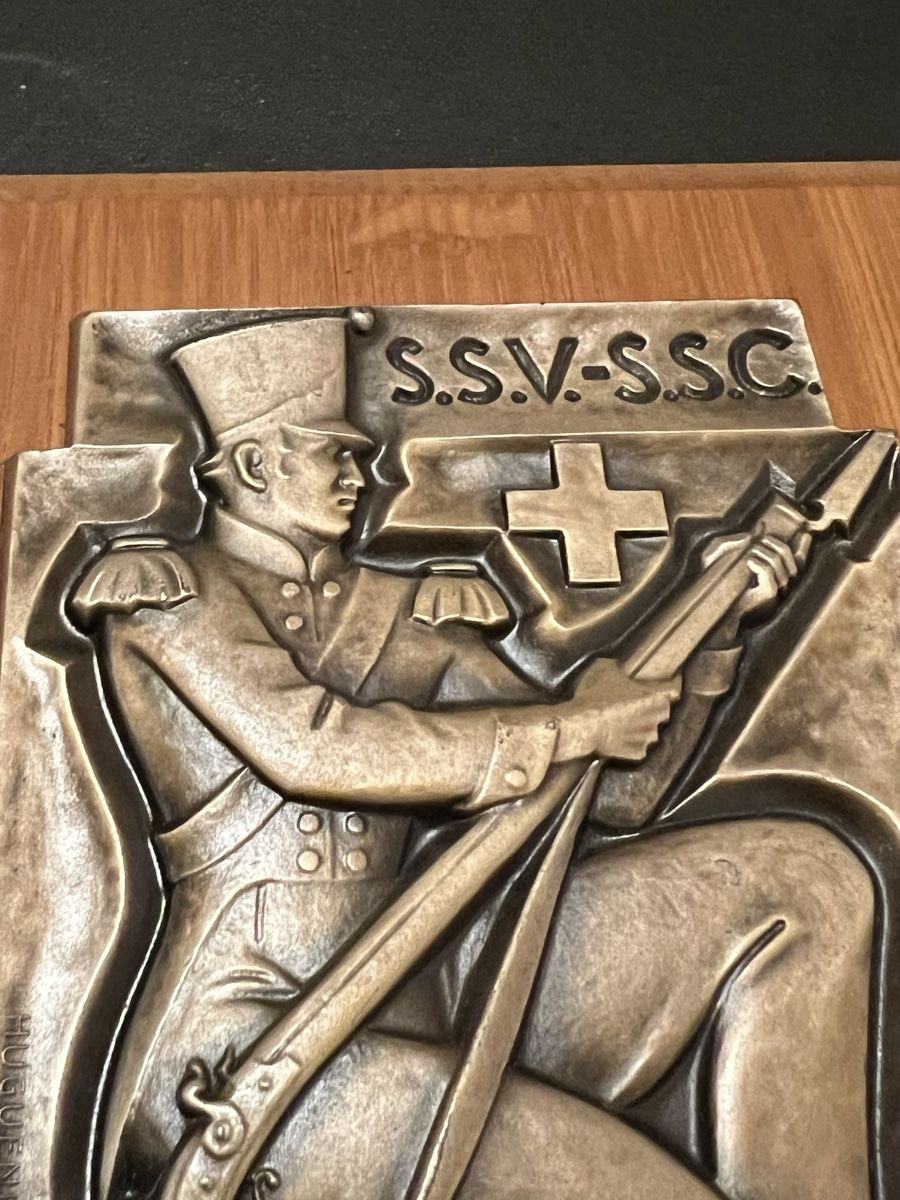 Medaglie: Schweizer Schützengesellschaft Erinnerungsplakette 1953! (52 – Usato da Lyss venduto da Schmuggler