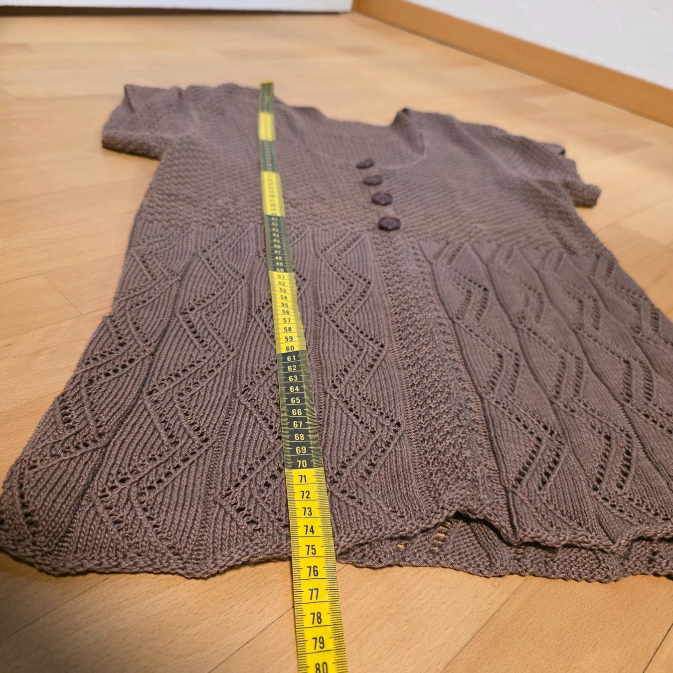 Camicette: Strickbluse braun mit Knöpfen Gr. 40/ L – Usato da Wald ZH venduto da CapLux 5