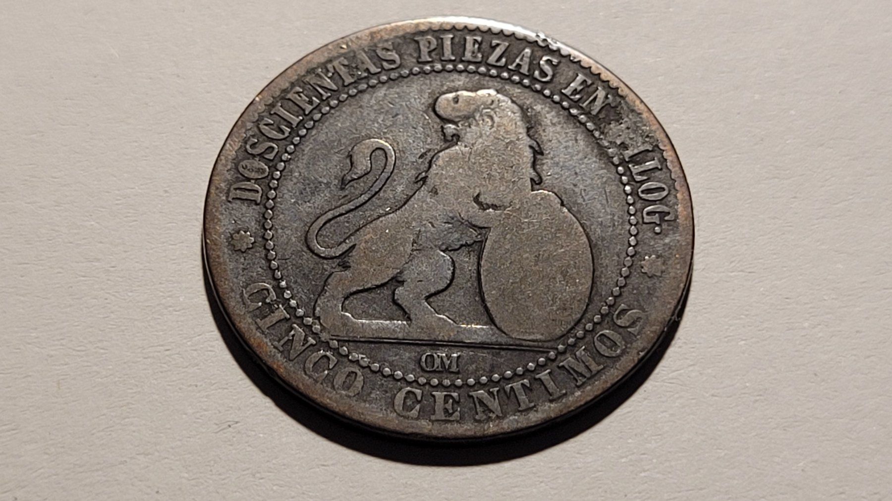 Toutes les monnaies: ++ESP+5Cent+1870++ – D'occasion à Langenthal par Avokado77 1