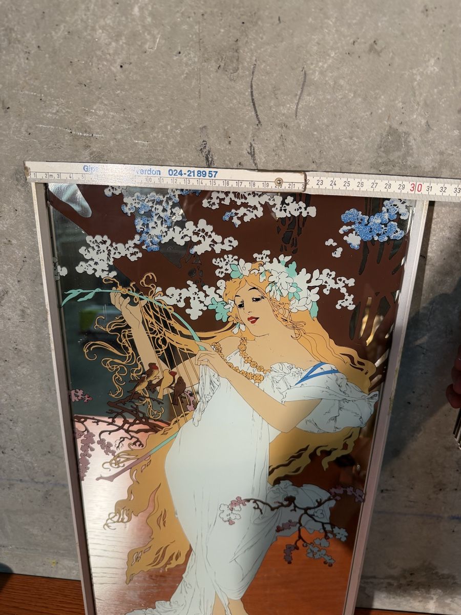 Specchi: VINT MUCHA  art mirror art deco signed – Usato da Lausanne venduto da vas_mbk2 4