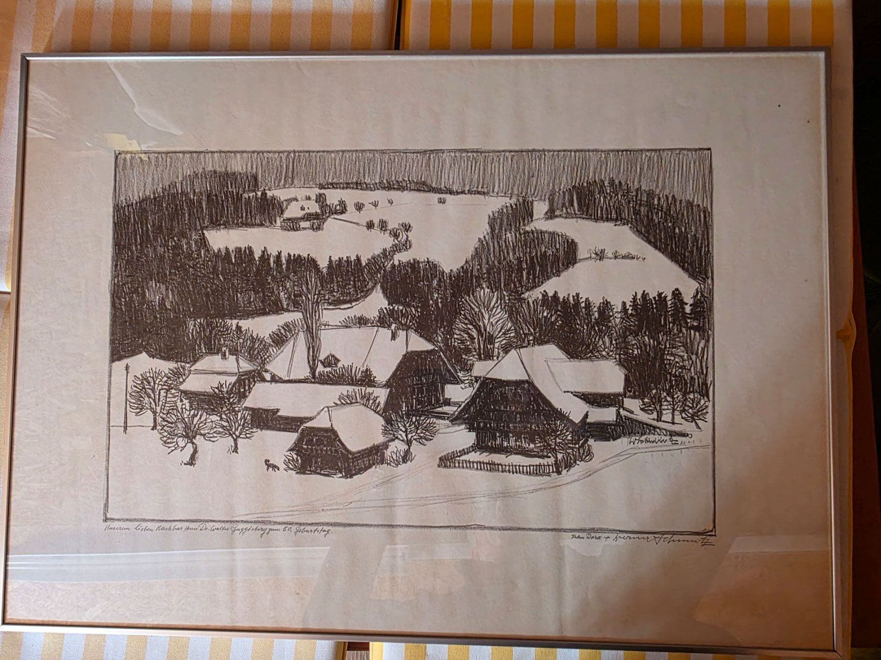 Dipinti: Kohle oder Tusch Zeichnung - Werner Schmutz - 1973 – Usato da Walterswil BE venduto da Lonitti 6