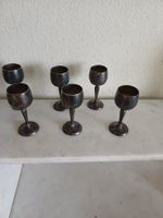 6 Mini-Pokale Kelche Likörkelche Schnapsbecher versilbert
