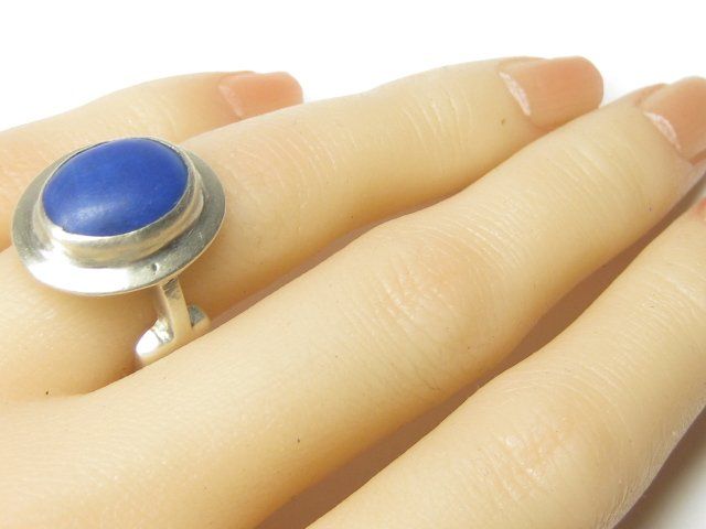 Anelli: Vintage massiv Ring Silber 925 Lapislazuli Gr. 50 – Usato da Ermatingen venduto da Decovin 2