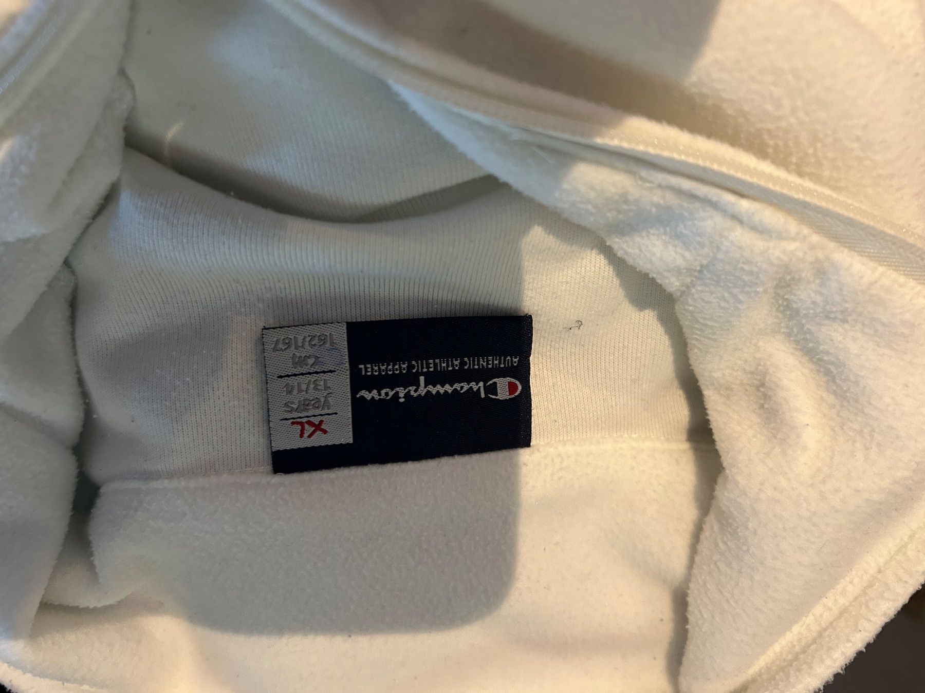 Champion Maglioni & Felpe: Fleece Pull CHAMPION ski blanc  gr. 162 - 167 – Usato da Arbedo venduto da nadia1973 3