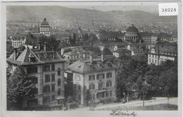 Zürich - Eidgen. Lehranstalten vom Zürichberg aus 1925