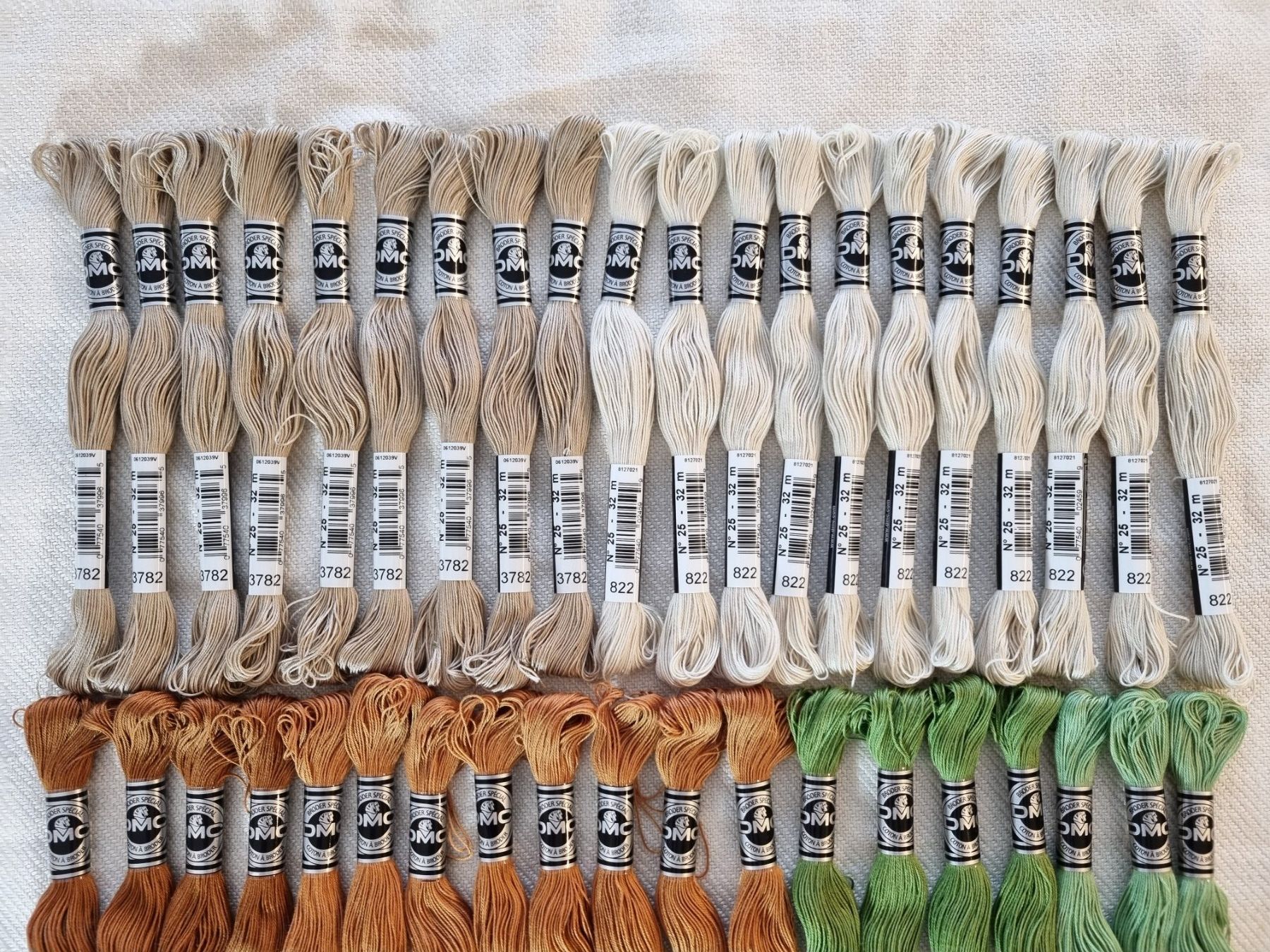 Cordicelle & Fili: 56x DMC Stickgarn Knäuel Baumwolle Nr. 25 – Nuovo e nell'imballaggio originale da Mels venduto da DACRI 4