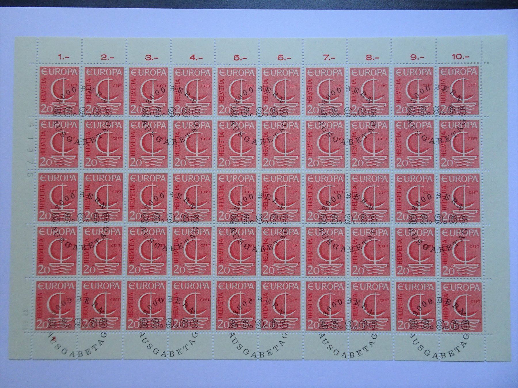 Alle Briefmarken: 1966 – Neu (gemäss Beschreibung) aus Aadorf von Chnorli-Furz