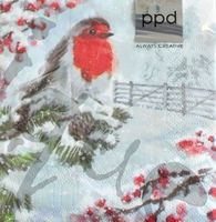 Serviette la neige (1330) 25x25 2Stk.